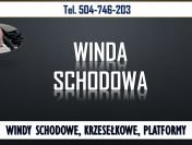 Ile kosztuje.  Winda schodowa dla seniora, tel. 504-746-203, cena i montaż,