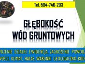 Poszukiwanie wody na działce cennik tel. 504-746-203. Sprawdzenie działki