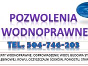 Operat wodnoprawny na odprowadzenie wody do rowu tel. 504-746-203